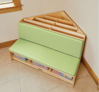 Compact Children's Reading and Storage Area