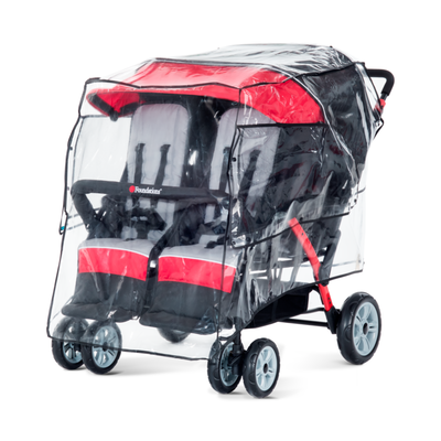 Rain cover for 3 or 4-seater strollers