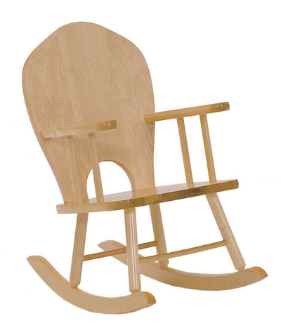 Children's rocking chair with backrest