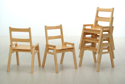 Wooden stacking chair for children