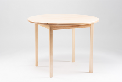 Round wooden table for toddlers - Made in Quebec