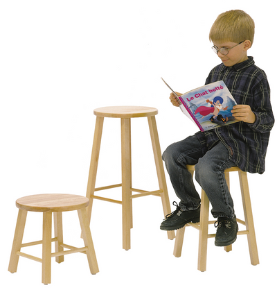 Wooden school stool