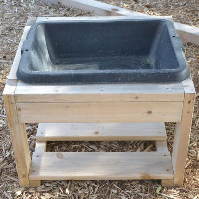 Outdoor sensory table for daycare centers