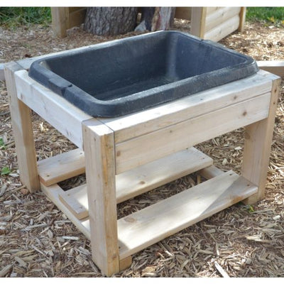 Outdoor sensory table for daycare centers
