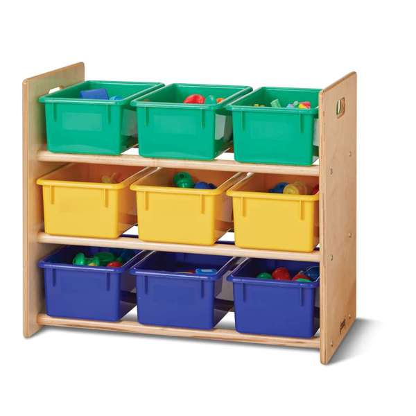 Storage unit with bins