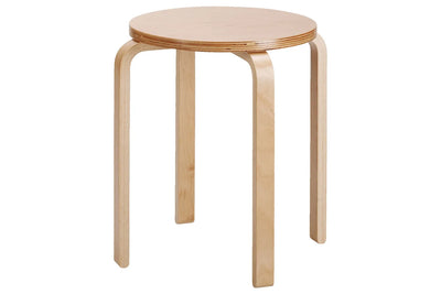 Wooden stacking stool