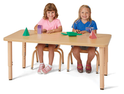 Jonti-Craft Purpose+ Adjustable Height Rectangle Table