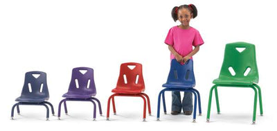 Berries® Stacking Chairs with heat sealed legs - 5 sizes available