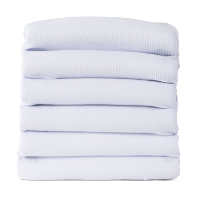 ThermaSoft™ 100% Cotton Knit Thermal Blankets - 6 Pack